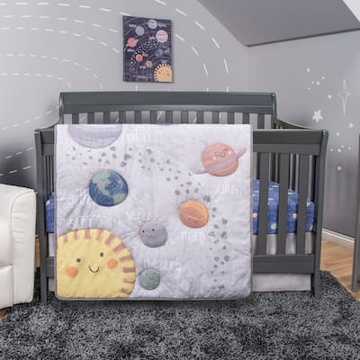 Outer Space 4 Piece Crib Bedding Set
