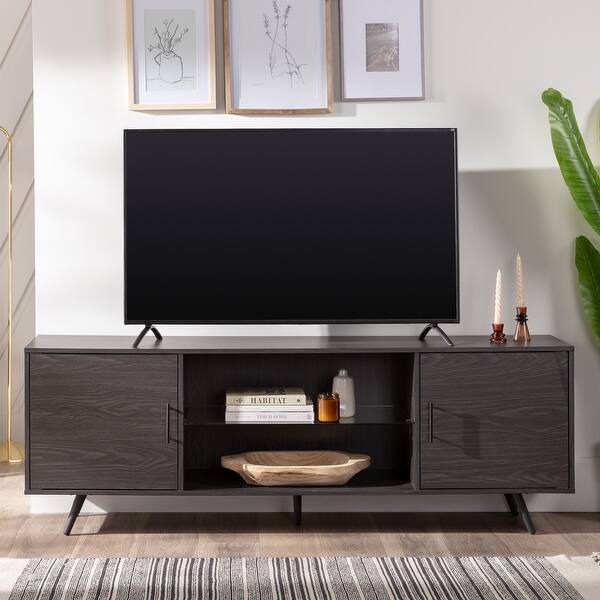 slide 16 of 52, Middlebrook Esbo 70-inch Mid-Century Modern TV Console Graphite