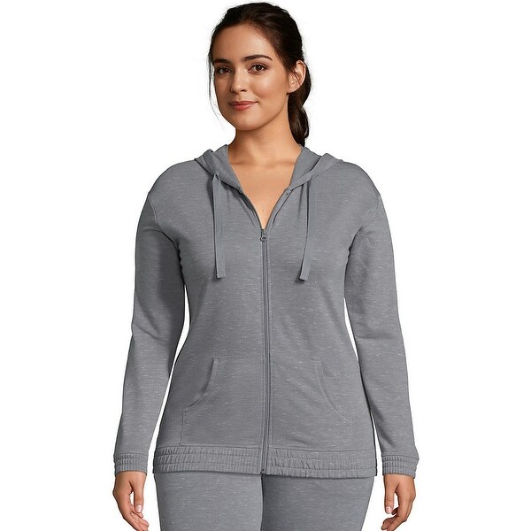 Hanes Womens French Terry Zip Hoodie