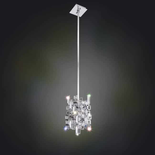Allegri Vermeer Single Light Pendant with Crystal Accents