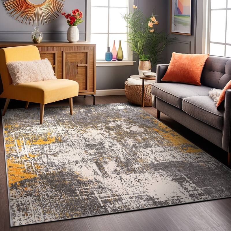 World Rug Gallery Perugia Modern Abstract Area Rug