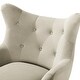 preview thumbnail 33 of 141, Eusebio Tufted Velvet Accent Chair with Wingback, Arms, and Metal Gold Legs for Living Room or Bedroom by HULALA HOME