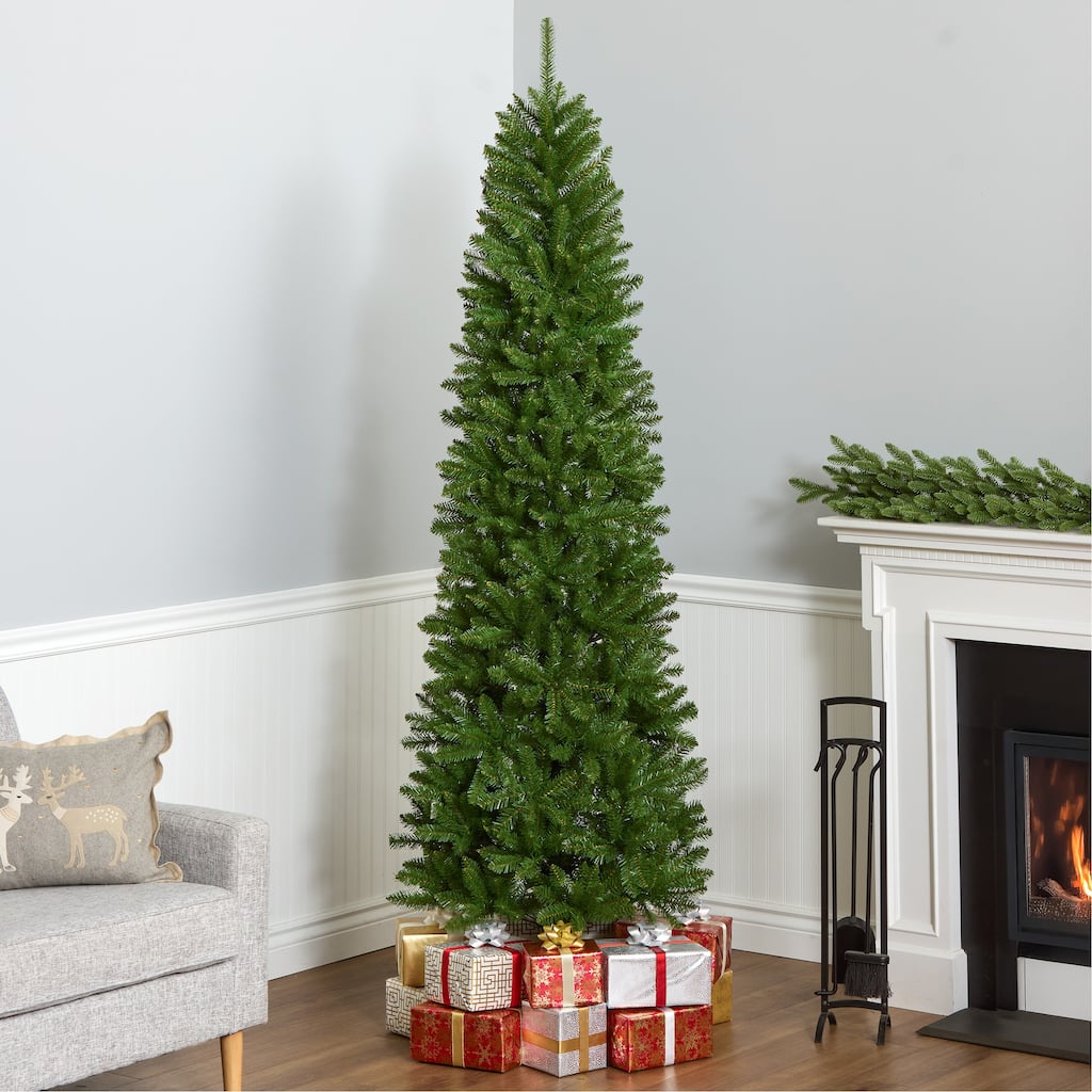 National Tree Company 7.5 ft. Kingswood Fir Pencil Slim Christmas Tree - 7.5 Foot