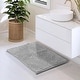 preview thumbnail 151 of 197, Hearth & Harbor Non-Slip Super Plush Chenille Bathroom Rugs Silver - Small
