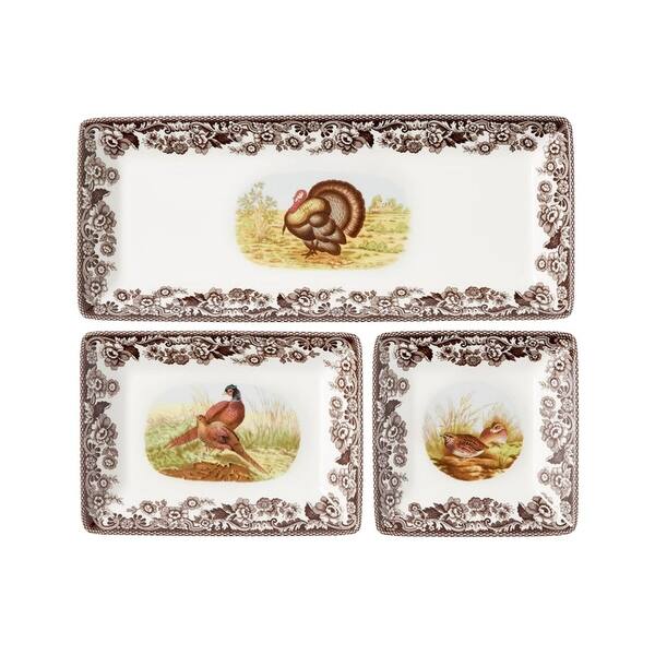 slide 2 of 7, Spode Woodland Set of 4 Square Dishes - 3x3 3x3 - Multi