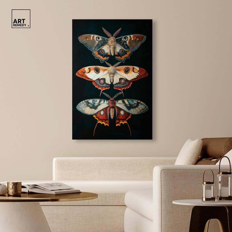 Void's Vivid Visitors Canvas by Art Remedy, Gallery Wrapped