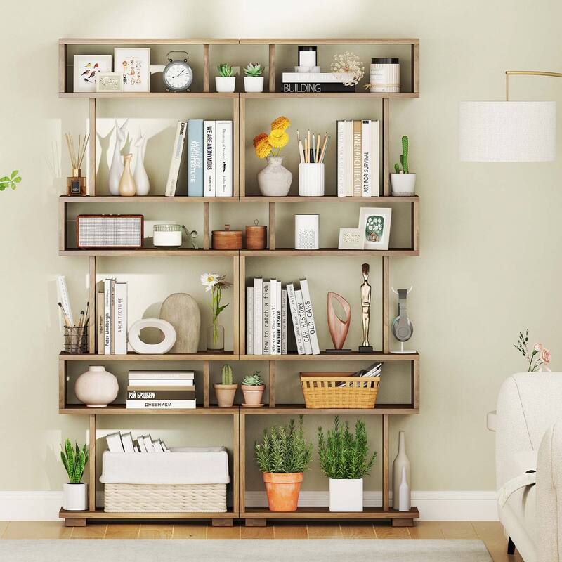 Costway 1 PCS Bookcase 6-Tier Bookshelf with Anti-Tipping Kit - See Details