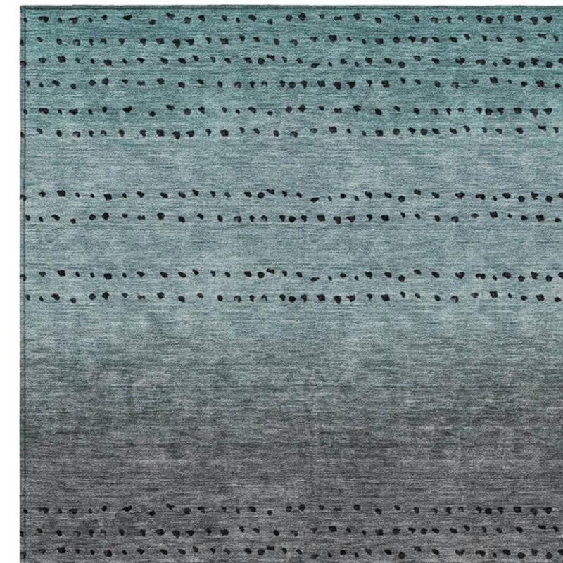 HomeRoots Abstract Transitional Rectangle Outdoor Rug