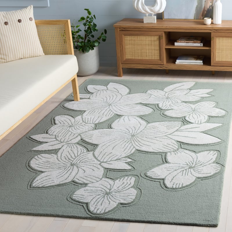 SAFAVIEH Handmade Glamour Odetta Floral Wool Rug