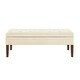 preview thumbnail 26 of 27, Tufted Bench with Storage, Solid Wooden Frame, 48"L X 18"W X 18.5"H