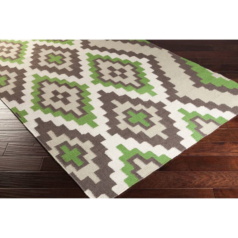 Hand-woven Freda Reversible Wool Area Rug