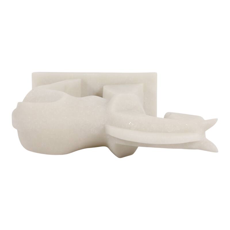 Resin Decorative Object Contemporary Horse Statue - 12" White - 12.25"