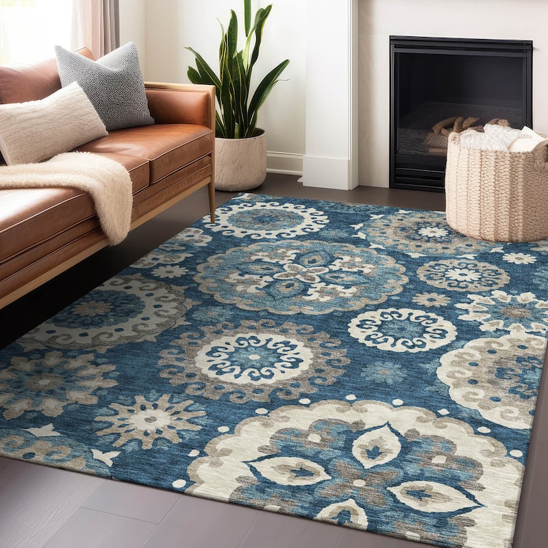 Premium Washable Super Soft Boho Suzani Mayfield Rug