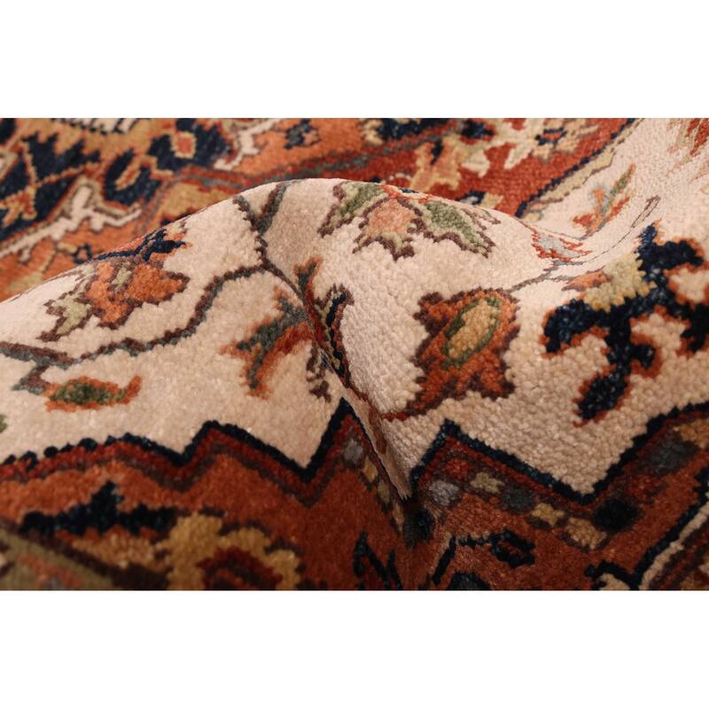 ECARPETGALLERY Hand-knotted Jules Sultane Ivory Wool Rug - 4'0 x 5'11