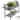 WINSOON Raised Garden Bed with Wheels and Folding Potting Bench Table