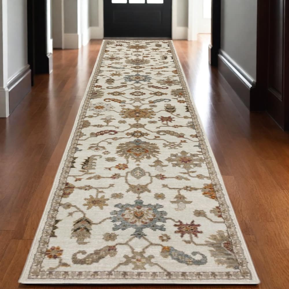 HomeRoots Oriental Traditional Rectangle Area Rug