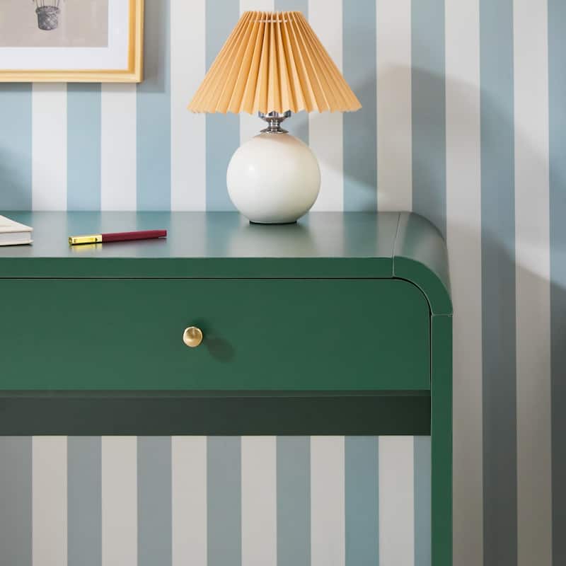 Walker Edison Modern Curve Design Writing Desk