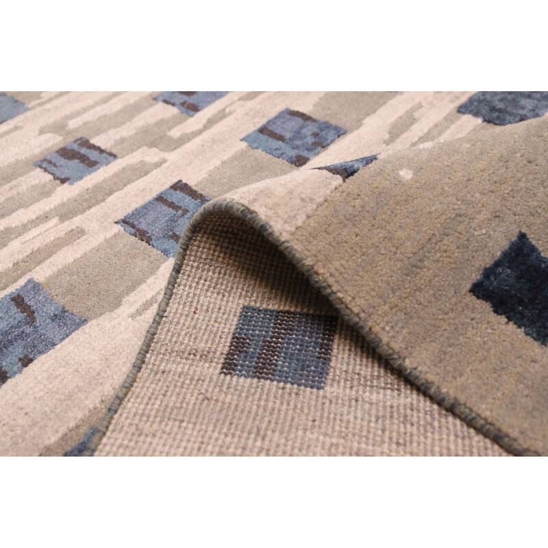 ECARPETGALLERY Hand-knotted Legacy Grey Silk, Wool Rug - 5'8 x 7'10