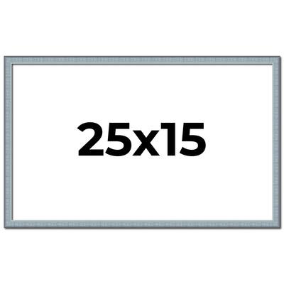 25x15 Frame Rustic Sky Blue Solid Wood Picture Frame | 0.75 Inch