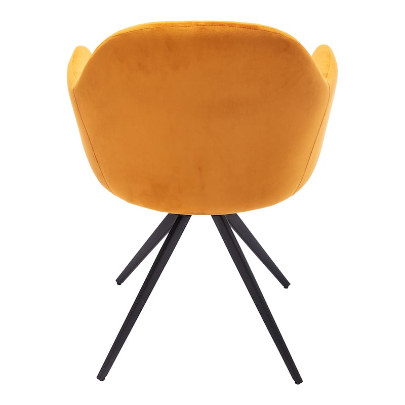 Rowe Swivel Arm Velvet Chair