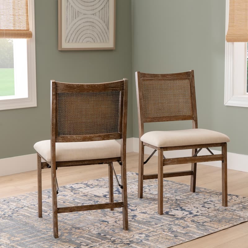 Beulah Rattan Folding Dining Chair