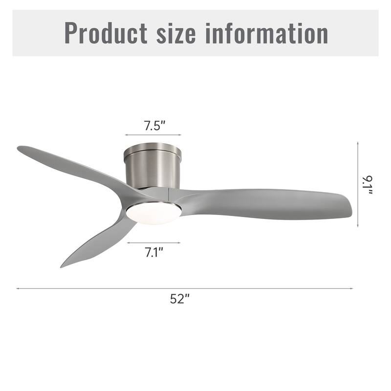 52-Inch Smart Ceiling Fan With Light