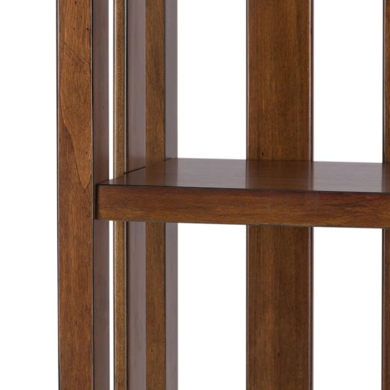 Arlington House Cobblestone Brown Open Bookcase