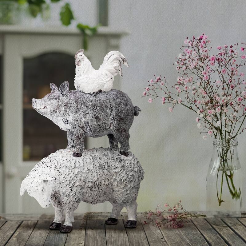 Resin Farm Animal Stack 10" - 10