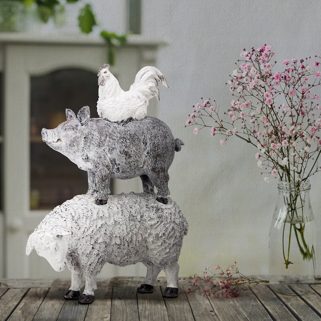 Resin Farm Animal Stack 10" - 10