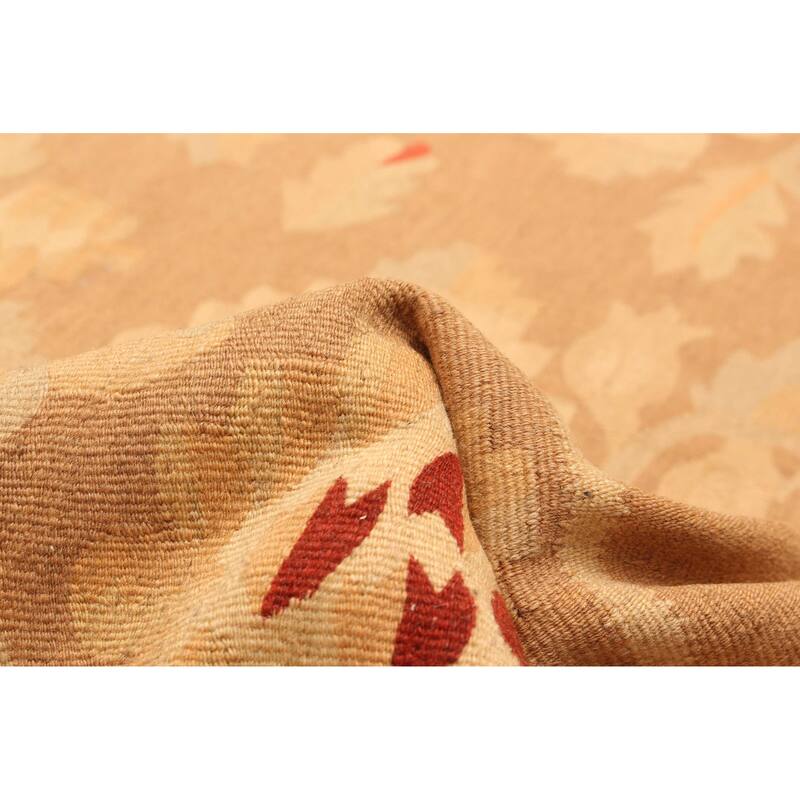 ECARPETGALLERY Flat-Weave Ankara Tan Wool Kilim - 5'11 x 9'8
