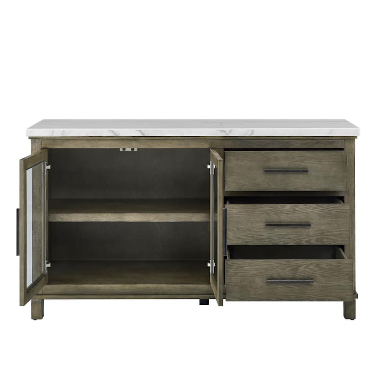 Steve Silver Marble Top Server