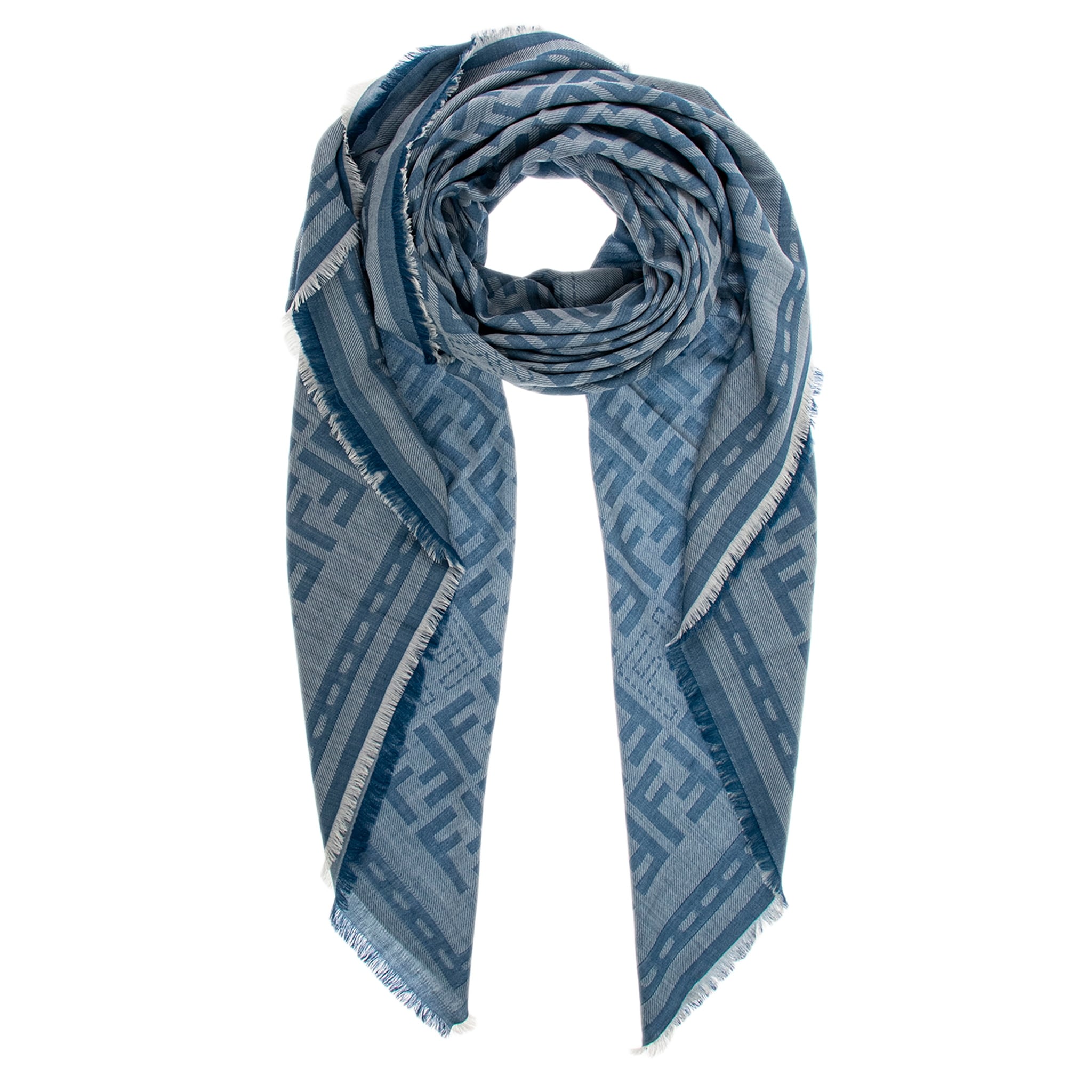 Fendi FF Wool Scarf - Overstock - 43097751