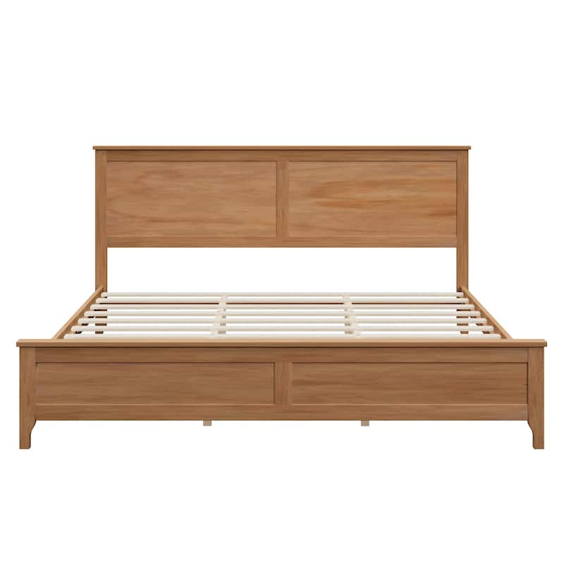 Modern Solid Wood Platform Bed