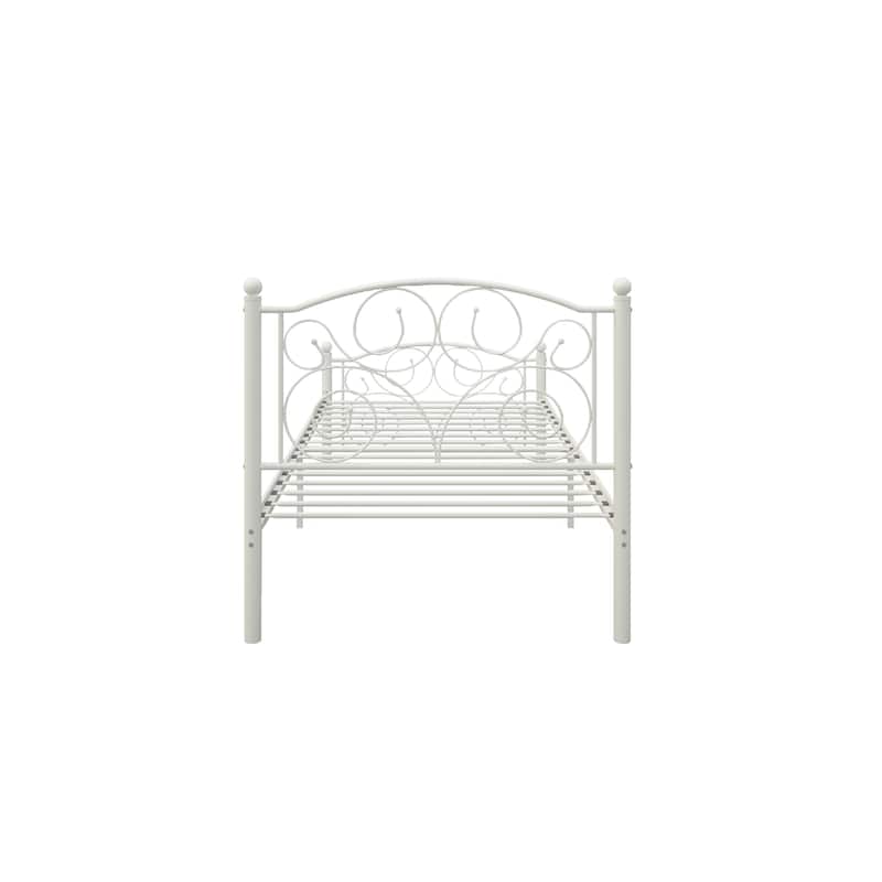 Twin Size Metal Bed Frame with Headboard and Footboard, Noise-Free ...