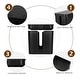 preview thumbnail 8 of 6, 3 Pack Cable Organizer Box Hidden Storage with Lid Chargers & Wires