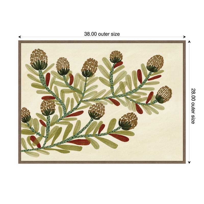 Kate and Laurel Natures Charm No. 2 by Nikita Jariwala Framed Canvas Wall Art Print