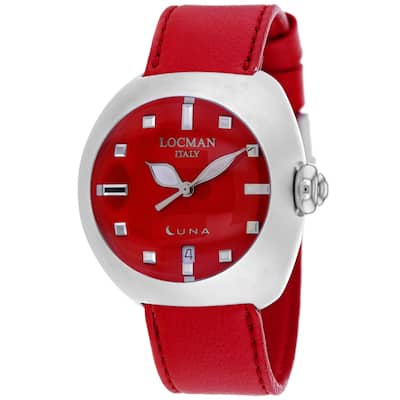 Locman Women's Classic Red Dial Watch - 4100RD - 6 (36)