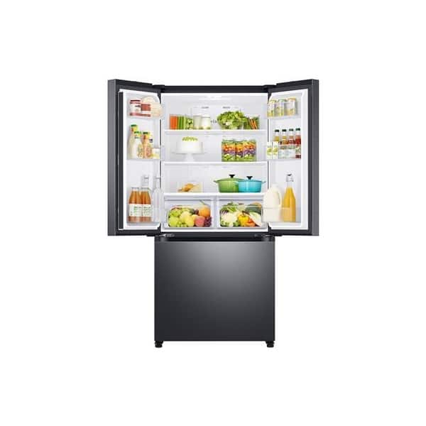 Samsung 19.5 cu. ft. Smart 3Door French Door Refrigerator in Black Stainless Steel Bed Bath