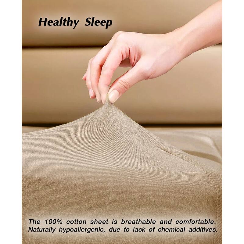 OrganicClub Ultra Soft Cotton Fitted Sheet