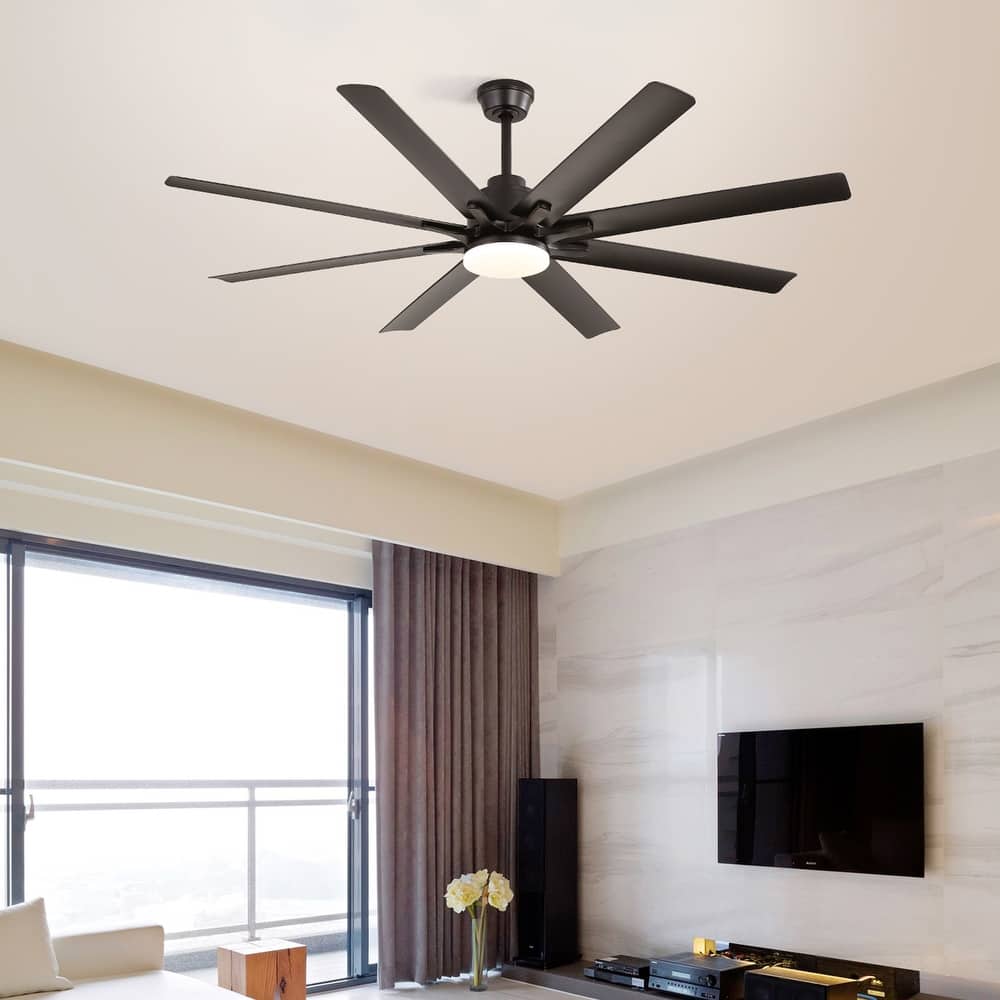 Modern Ceiling Fan With Dimmable Led Light