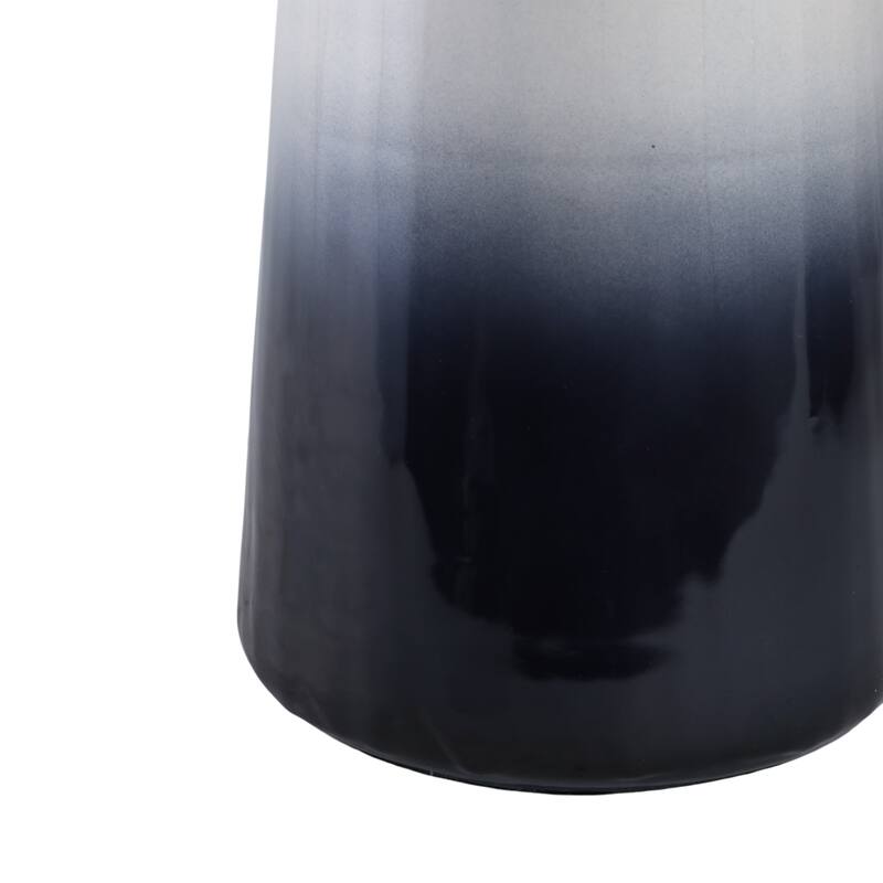 Glass Metal Decorative Vase with Contemporary Single Modern Accents