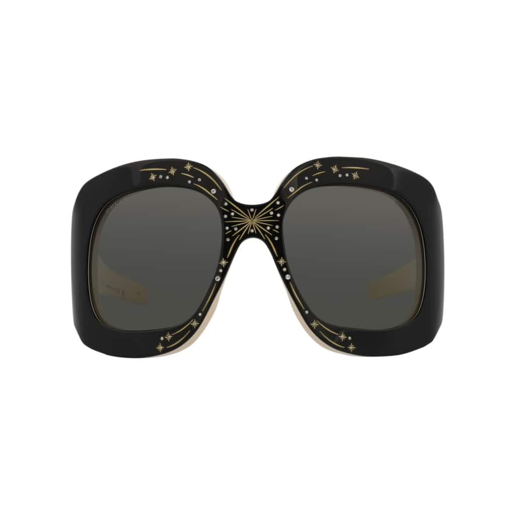 Gucci Shield-Frame Acetate Sunglasses