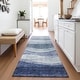 preview thumbnail 71 of 88, Premium Washable Super Soft Cool Modern Wvave Mayfield Rug Blue - 2'3" x 7'6"