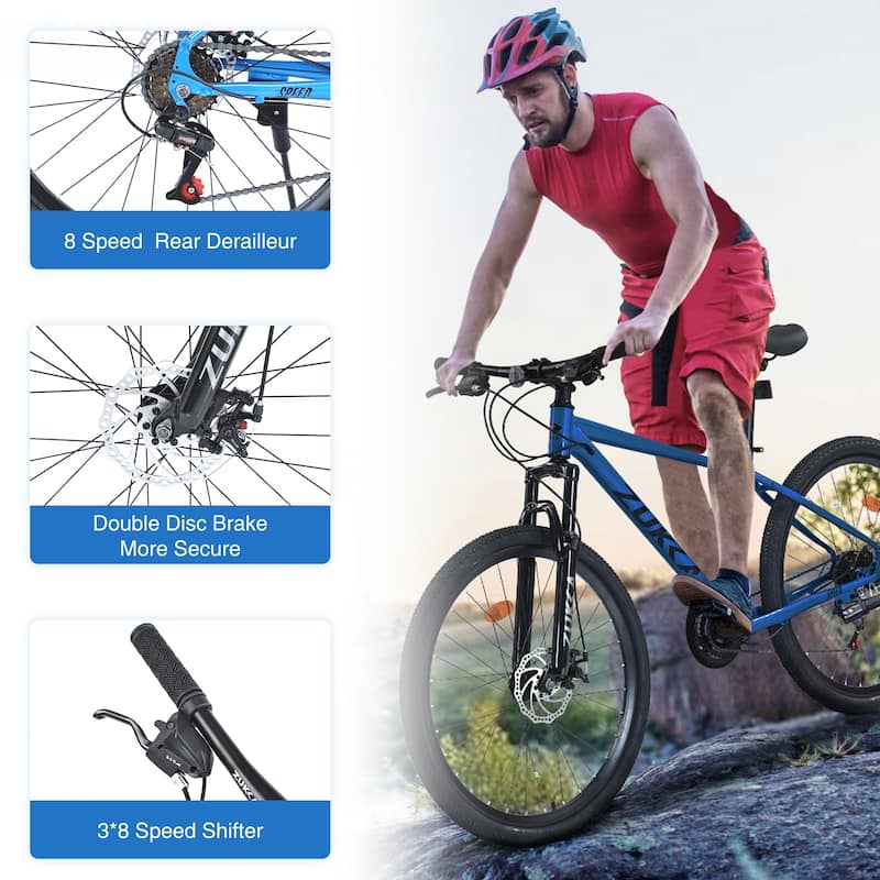 Mountain Bike 26 inch 24 Speed Suspension Fork