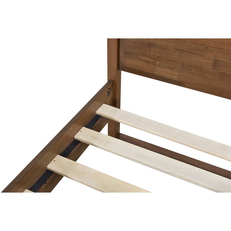 Columbus Walnut or White Platform Queen Wood Platform Bed Frame On Sale Bed Bath & Beyond