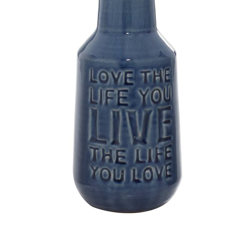 Multi Colored Porcelain Ceramic Decorative Vase (Set of 3)