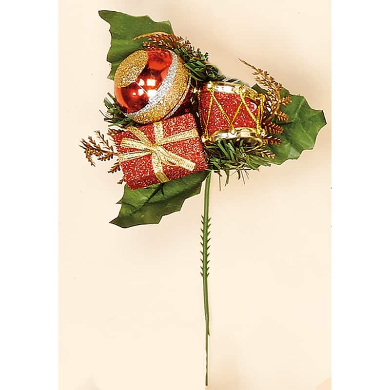 Xmas Pick, Red, Set of 12 - 8"