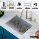 preview thumbnail 4 of 8, Karran 23" Undermount Single Bowl Stainless Steel Kitchen Sink Kit