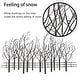 preview thumbnail 9 of 11, Black Metal Field of Trees Wall Decor