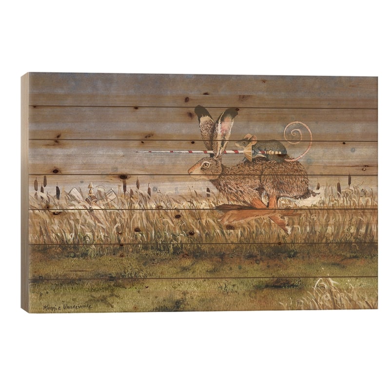 The Tilters Print On Wood by Maggie Vandewalle - Multi-Color - 26x40x1.5